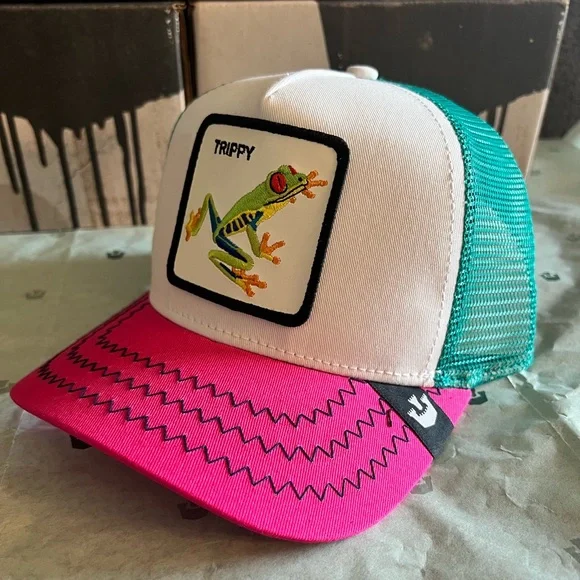Goorin Bros Trucker Hat TIED TRIPPY FROG Drop NEW WITH TAG LIMITED EDITI… - Picture 3 of 8